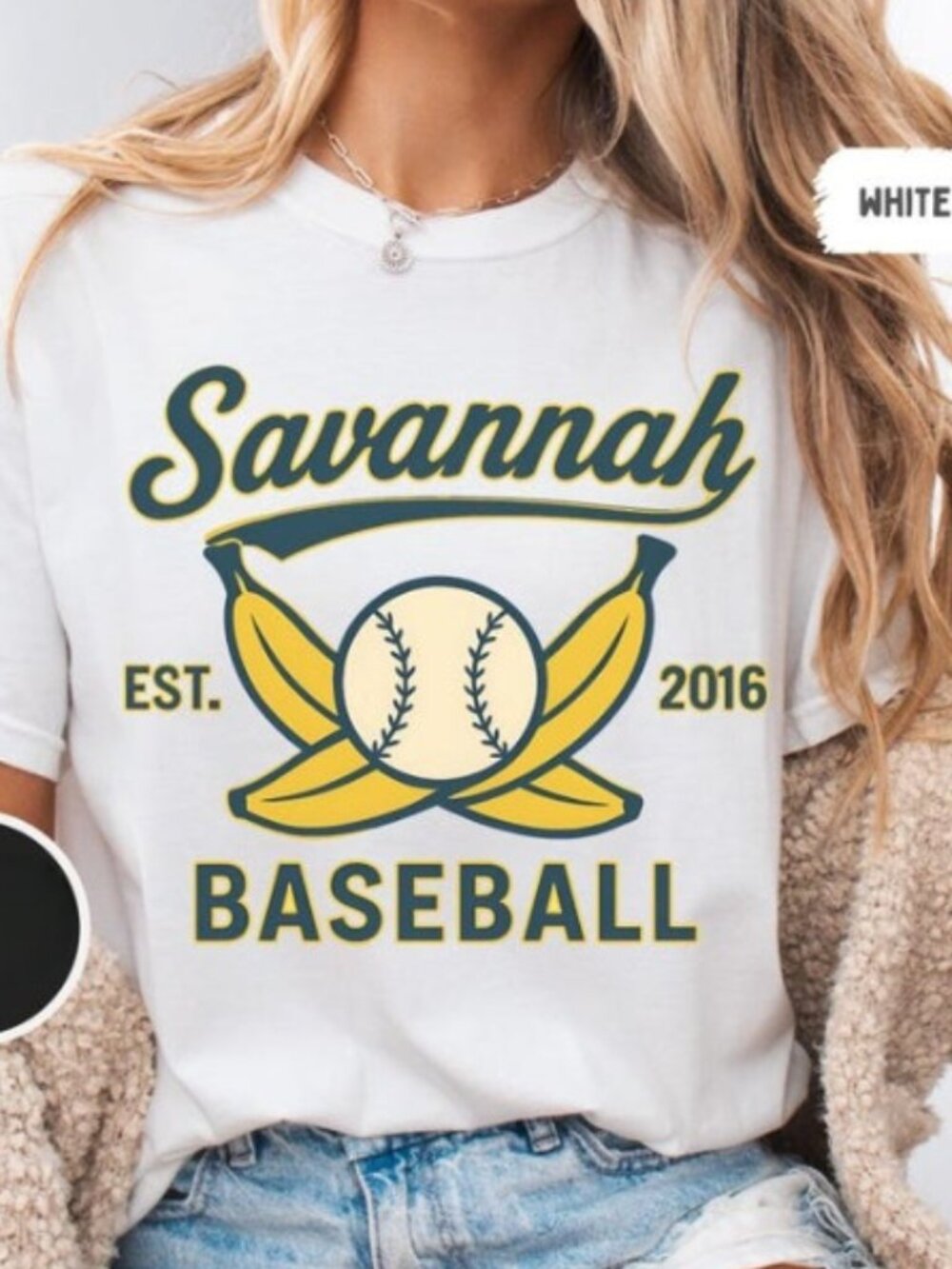 Savannah Baseball T-shirt, Vintage Soft Tee